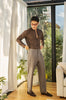 Grey Forward pleated trousers