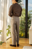 Grey Forward pleated trousers