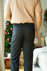 Black - danny pleated high waist trousers