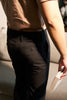Black - danny pleated high waist trousers