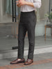 Grey pinstripe trousers