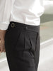 Black simon with belts trousers