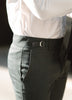 Hale Navy wool - belt waist trousers