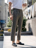 Taupe - Simon with pleated trousers