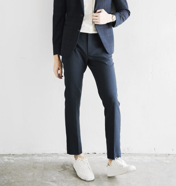 Hale navy tailored trousers