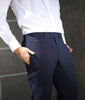 Pin stripe trousers