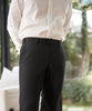 Black with double buttons trousers